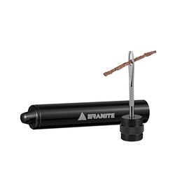 Granite Suture Kit de Mèches pour Pneus, Kit Compact de Réparation de Crevaison Tubeless pour Vélo avec Mèches de 2 Tailles, Répare Les Crevaisons de Pneus de VTT et de Vélo de Route (Noir)