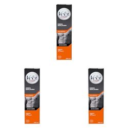 Veet Men, Crema Depilatoria Uomo, Pelli Normali 200 ml (Confezione da 3)
