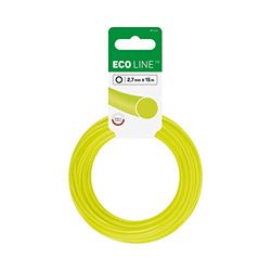 Cellfast Filo Da Taglio Fil De Débroussailleuse Renforcé Per Decespugliatori E Tagliaerba Filo Per Decespugliatore Eco Cercio 2,7 mm 15 m