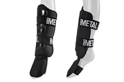 Metal Boxe MB210 Protège-tibias/pieds Noir Taille S