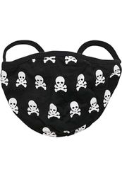 Urban Classics Skull Face Mask 2-Pack Máscara de todos los días, Black/White, One Size Unisex Adulto