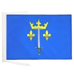 Drapeau Jeanne d'Arc 45x30cm - PAVILLON armoiries jeanne d'arc 30 x 45 cm haute qualité - AZ FLAG