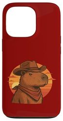 Capybara Cowboy Zen et Sauvage du désert Coque pour iPhone 13 Pro