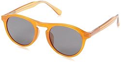 Ocean Sunglasses Fashion Cool Unisex Flat Lens Sunglasses Men Women, Occhiali da Sole, Miele Brillante, 46/25/144