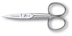 3 claveles 2014 Ciseaux à ongles droits 10,2 cm Cranberry