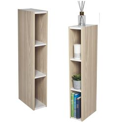 Iris Ohyama, Boekenkast/plank met 2 niveaus/zijkasten/ruimtebesparende plank, Modulable plank in hoogte verstelbaar 3,2 cm, Kantoor, Woonkamer, Slaapkamer - Space Saving Shelf - UB-6035