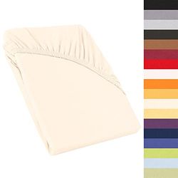 CelinaTex Perla boxspringbed waterbed topper hoeslaken 120x200-130x200 cm beige natuur katoen bedlaken hoeslaken 0004236