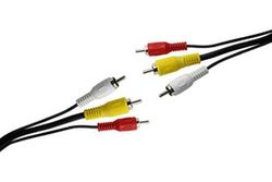 Zarivy Câble de connexion audio/vidéo 3 RCA mâle vers 3 RCA mâle, idéal pour transférer des signaux vidéo et audio de haute qualité entre les appareils.