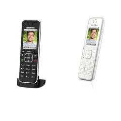 AVM 20002964 FRITZ!Fon C6 Black DECT comfortabele telefoon, zwart, Duitstalige versie & AVM FRITZ!Fon C6 DECT-comforttelefoon (hoogwaardig kleurendisplay), Duitstalige versie, Wit