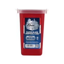 The Shave Factory Blade Disposal Case - Removing Used Razor Blades, Pen Needles and Sharp Objects Safe and Hygienic