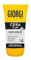 Giorgi Line - Cera em gel visual natural, acabamento flexível 48 h e aplicação expressa, fixação 4 ultra forte - 145 ml