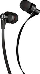 SENCOR SEP 300 MIC Black MET metalowe słuchawki douszne z mikrofonem, czarne metalowe