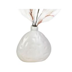 Romimex Vase White Ceramic 30 x 30 x 30 cm 30 x 30 x 12 cm