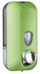 Mar Plast A71401VE vloeibare zeepdispenser voor het vullen, 0,55L, 'Soft-Touch' groen/transparant, 228 x 90 x 102 mm