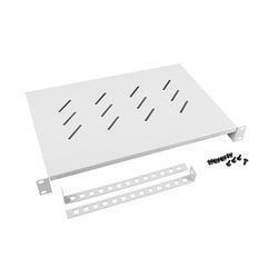 LANBERG BANDEJA FIJA AK-1004-S para ARMARIO Rack DE 19 1U 483 * 300MM Hasta 25KG DE CARGA Gris