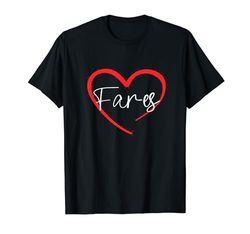 Tarifas I Heart Fares I Love Tarifas Personalizadas Camiseta