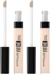 Maybelline Fit Me! Full Coverage Concealer, Matte & Poreless Ultra Blendable, Shade: 03 Porcelain, 6.8 ml (Pack of 2)