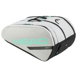 HEAD Borsa da padel Tour unisex per adulti, L, in ceramica/verde acqua, L, Ceramica/Teal, L
