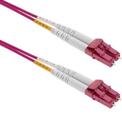 BeMatik - Multimode OM4 glasvezelkabel MMF duplex 50µm / 125µm LC-LC 50cm
