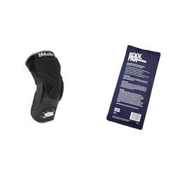 Mueller HG80 Hinged Knee Brace with Kevlar Compression Support (XL) with Koolpak Premium Reusable Ice Pack