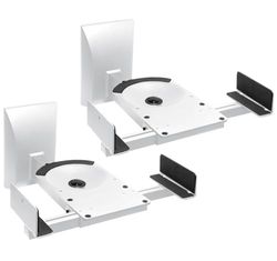 My Wall HB 5 WL - Supporto da parete per casse acustiche, inclinabile, 2 pezzi, colore: Bianco