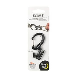 Nite Ize Figure 9 Carabiner Tensores e substitutores de nós, homens, preto, M