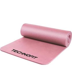 Technofit Yogamatta, yogamatta, pilates, balansträning, halkfri, 158 x 62 x 1,5 cm, tillverkad av hållbart skum, med halkfri yta
