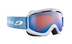 Julbo June Masque de Ski Femme, Blanc/Bleu Flakes, Taille M