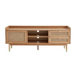 BAÏTA Mueble de TV León, Madera, Roble, L160cm