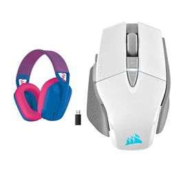 Logitech G G435 Auriculares & Corsair M65 RGB Ultra Wireless Ratón