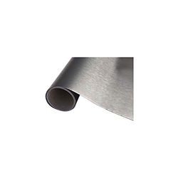 d-c-fix papier adhésif pour meuble métallique Platino Gris acier - film autocollant décoratif rouleau vinyle - pour cuisine, porte - décoration revêtement peint stickers collant - 45 cm x 1,5 m
