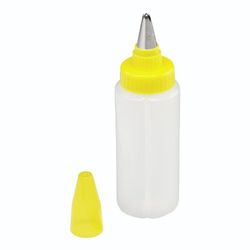 Kuhn Rikon Deco Squeeze Bottiglia 2-Chamber Foglia Punta, Plastica, Giallo