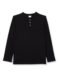 s.Oliver Junior T-shirt voor jongens, lange mouwen, zwart 140, zwart, 140 cm