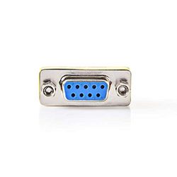 NEDIS Adattatore seriale - Adattatore - D-SUB 9 pin femmina - D-SUB 9 pin femmina - Nichelato - Metallo - Scatola