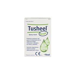 Heel - Tusheel Respir, Spray Nasal Formulado con Solución Hipertónica Suave, Chitosan y Dexpantenol, Ayuda a Eliminar Mocos, Útil en Resfriados, Alergias y Otras Enfermedades Respiratorias - 20 ml