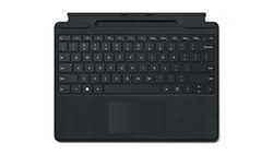 Microsoft 8X3-00002, Tastiera AZERTY francese retroilluminata con trackpad, Nero