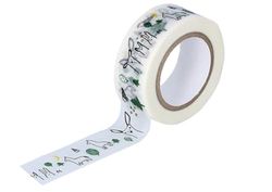 Afplakband Masking Tape Washi Forest zwart 18 mm x 10 m.