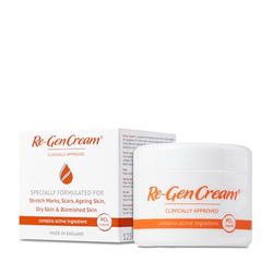 Re-Gen Cream - Face and Body Moisturiser - Improve the Appearance of Scars, Stretch Marks and Uneven Skin Tone - 1 x 125 ml