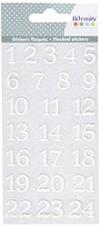 Artemio 24 Number Misty Winter, Green Foam, White, 8 x 17 cm