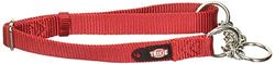 Trixie Premium Semi-Choke Dog Collar, Medium/Large(35-50cm/20mm), Red