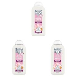 Le Petit Marseillais | Shampooing Douceur & Éclat Amande Douce et Graines de Lin Bio (flacon de 300 ml) – Shampoing pour cheveux longs et délicats – Soin cheveux brillance optimale sans silicone