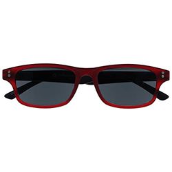 UV Reader Rubberized Red Black Sun Readers Reading Glasses UV400 Mens Womens Spring Hinges UVSR033 +1.50