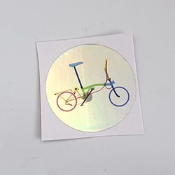 London Craftwork Vinyl Sticker Vouwfiets 5x5cm Decal