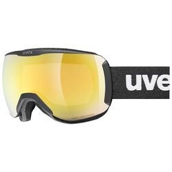 uvex downhill 2100 CV - lunettes de ski pour adults - Catégorie de filtre 2 - anti-buée - black SL/gold-gree - one size