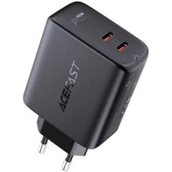 Acefast Wall Charger A9, 2x USB-C, PD 40W (czarna)