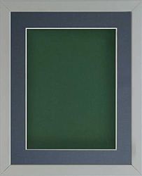 Frame Company Radcliffe Grey 20x16 with Bottle Green BB and Dark Blue Mount for 15x10
