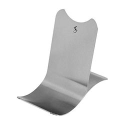 Lurch 210161 - Supporto da cucina per libri di cucina/smartphone/tablet con coperchio per pentole, in acciaio INOX