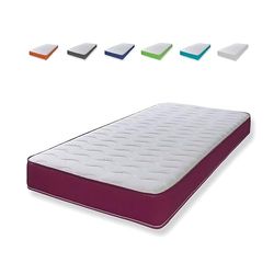 eXtreme comfort ltd Cooltouch Colours fioletowa fala hybrydowa pianka z pamięcią kształtu i sprężyna pinna-coil materac sprężynowy z fioletową obwódką głębokość 18 cm, 135 cm x 190 cm