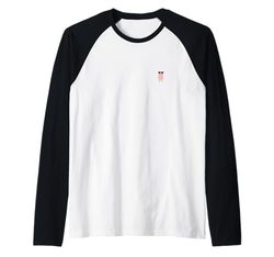Funny PigWearing Sunglasses Raglan Baseball Tee