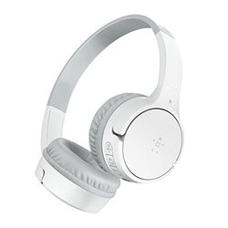 Belkin SoundForm Mini, cuffie wireless per bambini-microfono integrato, on-ear per didattica a distanza, scuola e viaggi, compatibili con iPhone, iPad, dispositivi Galaxy e altro- Bianco